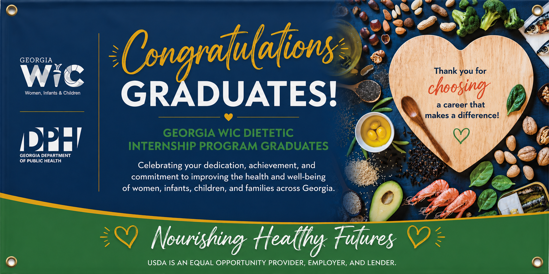 WIC Dietetic Internship Graduation Banner